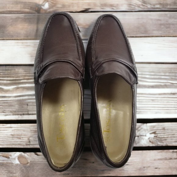 Italian Dress Loafers Handmade Hand-Stitched Calzoleria Toscana Venetian S-9 1/2 - Picture 4 of 15
